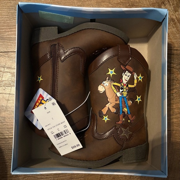 NWT Toy Story Western Boots Size 7 - Picture 2 of 2